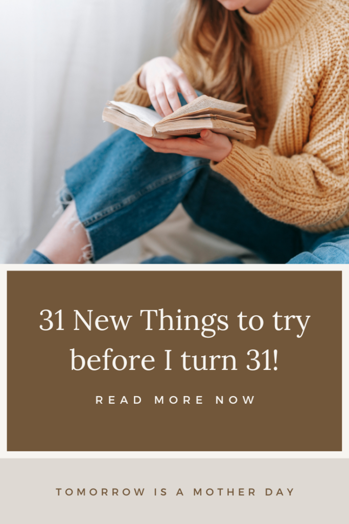 31 New Things Before 31