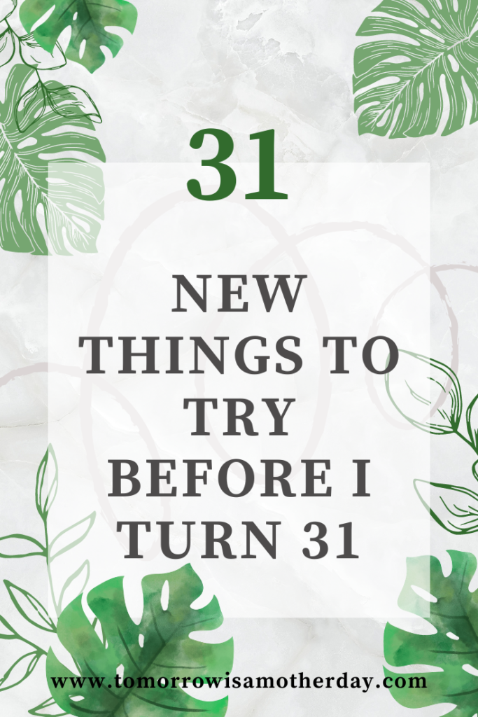 31 New Things Green Pin