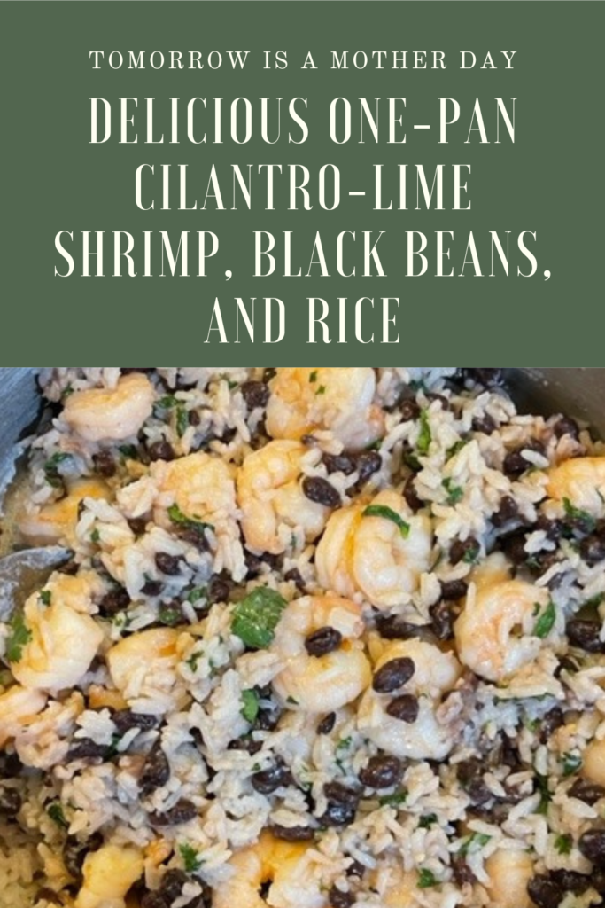 Cilantro- Lime Shrimp, Black Beans, and Rice Pin