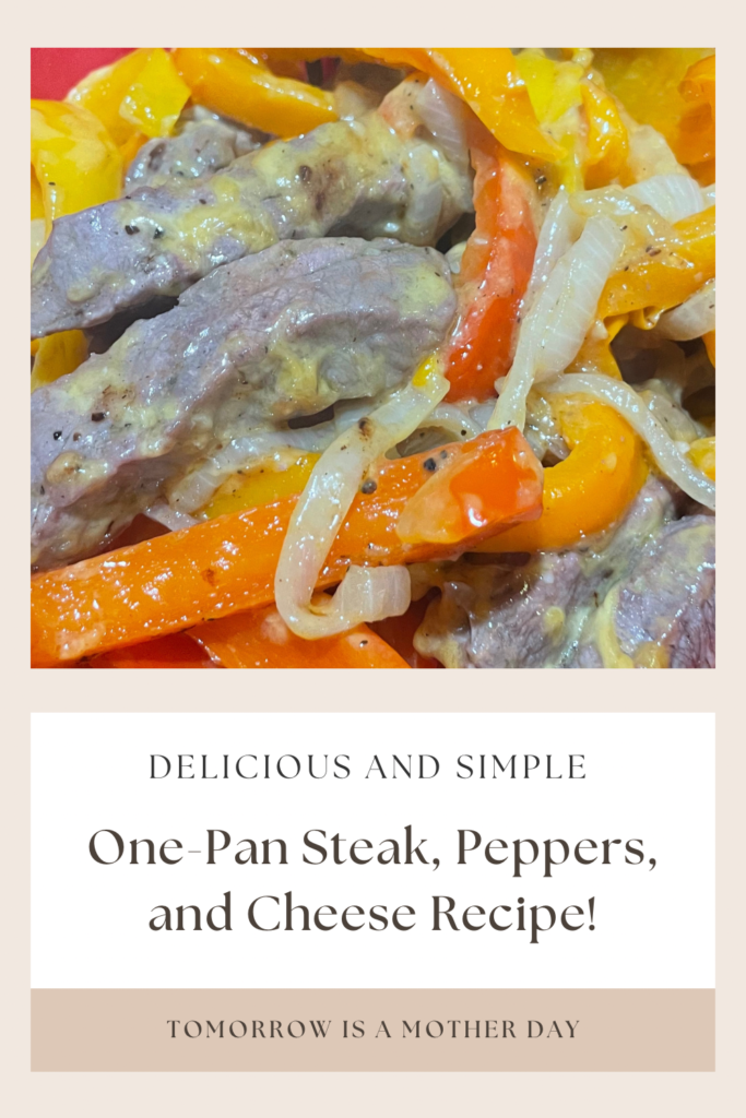 Steak, Peppers, and Cheese Recipe Pin