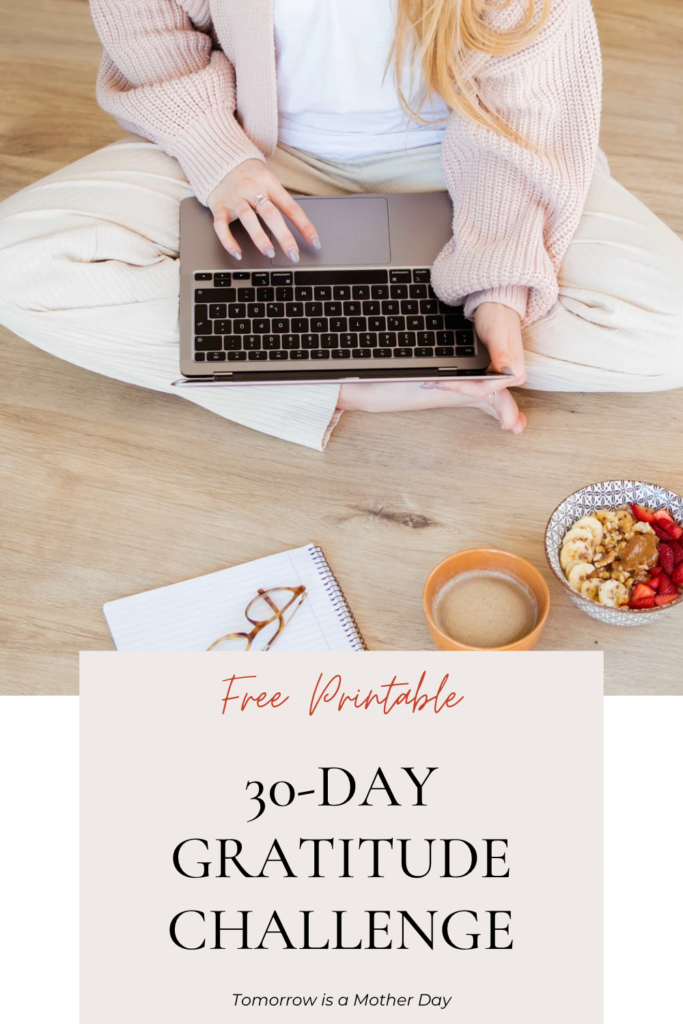 Free Pintable 30-Day Gratitude Challenge