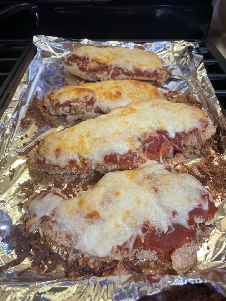 Chicken Parmesan ready to eat!