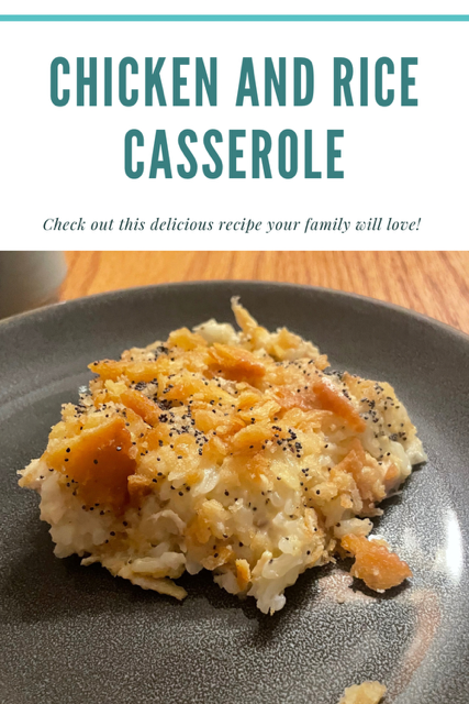 Chicken and Rice Casserole Pin
