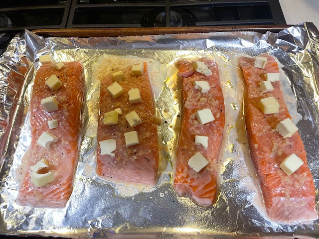 Before Salmon Cooked