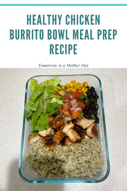 Healthy Chicken Burrito Bowl Recipe Pin