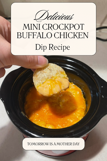 mini crockpot buffalo chicken dip recipe