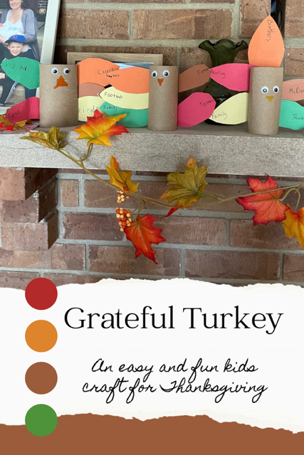 Grateful Turkey Craft Pin