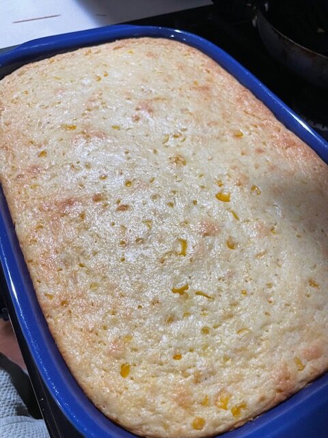 Cornbread Casserole Cooked