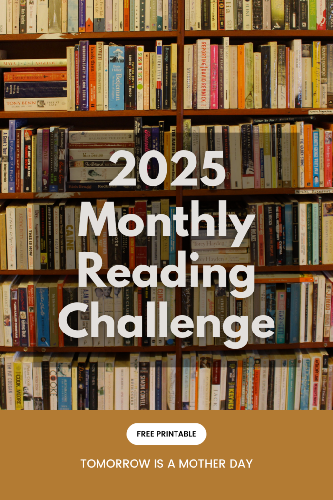 2025 Monthly Reading Challenge Pin 2