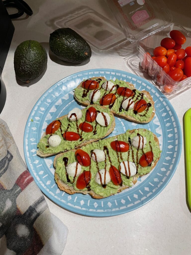 Final Look Caprese Avocado Toast