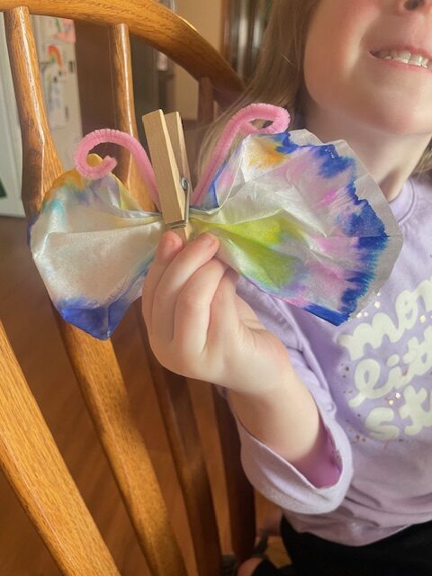 Making the Butterfly Craft