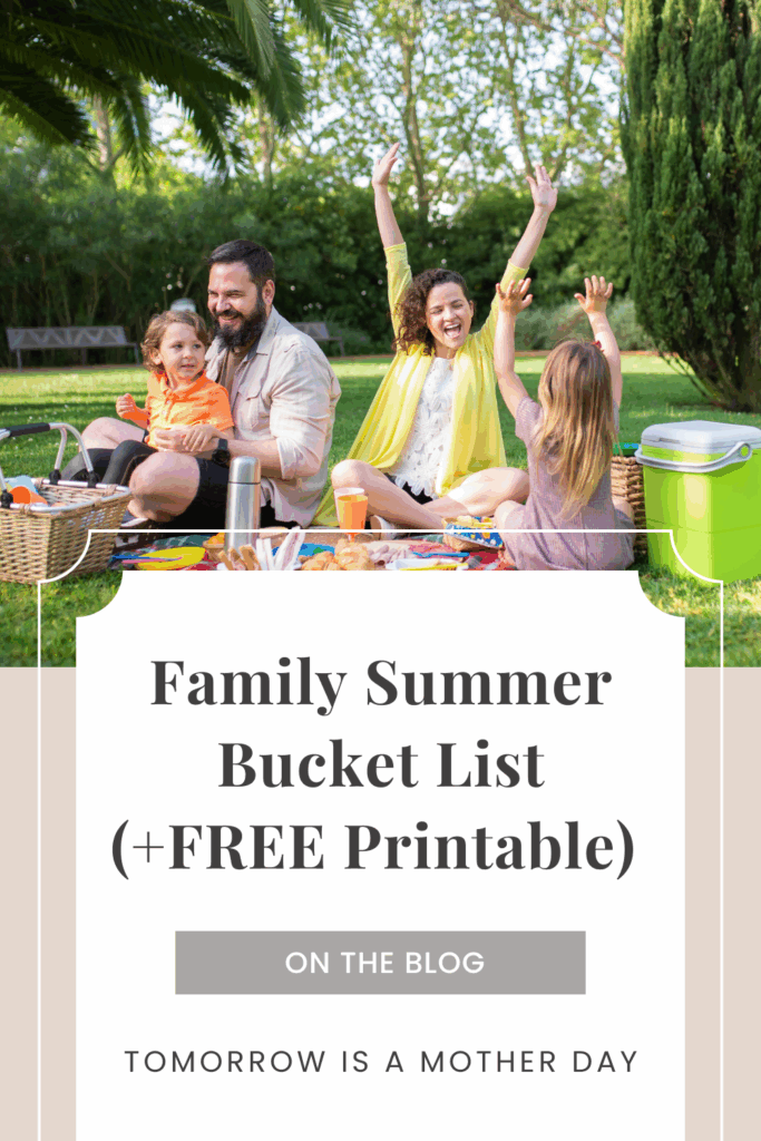Family Summer Bucket List Pin