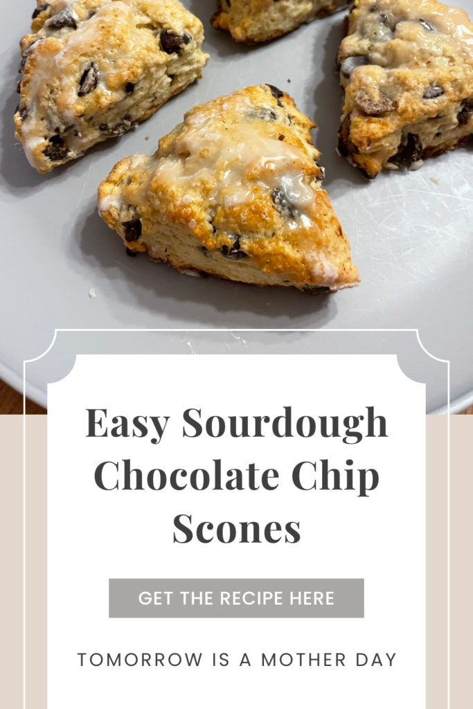 sourdough chocolate chips scones