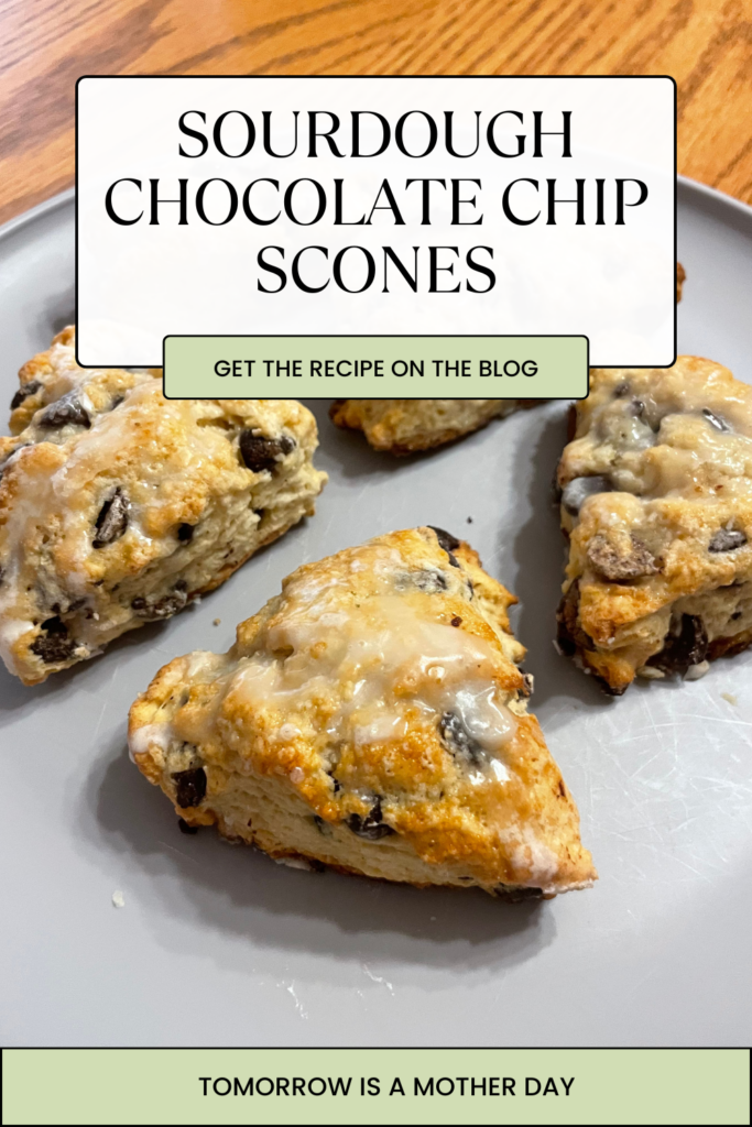 Sourdough chocolate chip scones