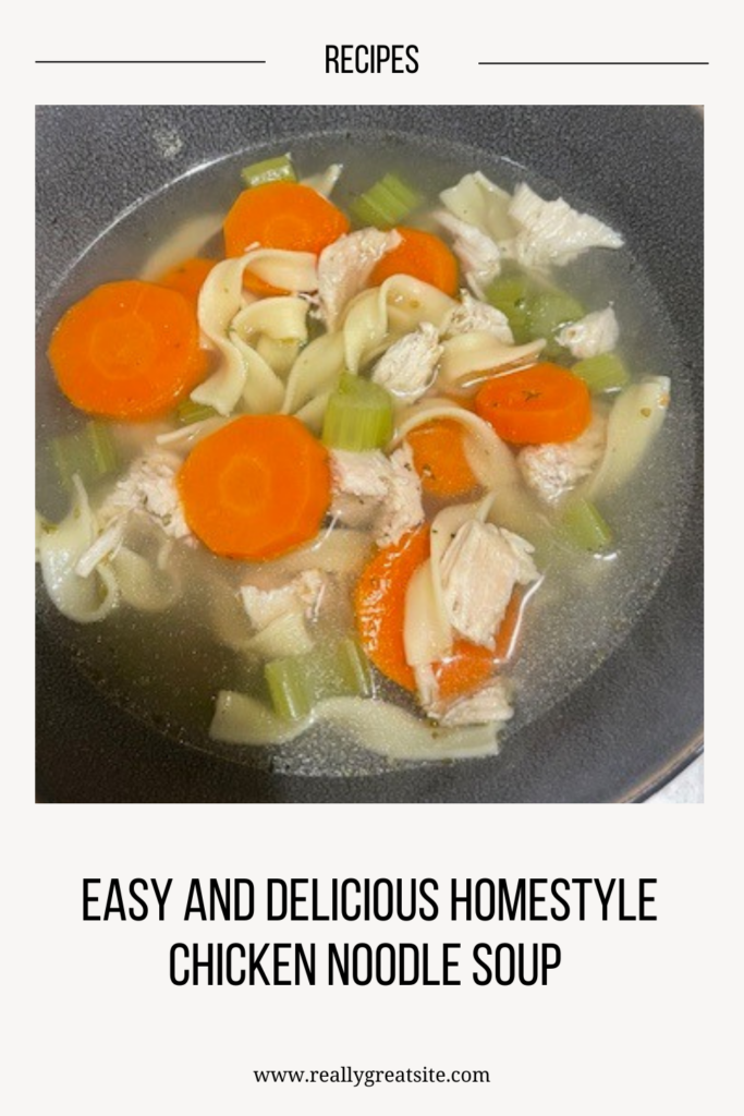 Homestyle Chicken Noodle Soup
