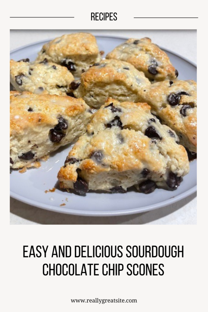 Sourdough Chocolate chip scones