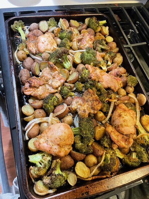 Finished Parmesan Garlic Chicken