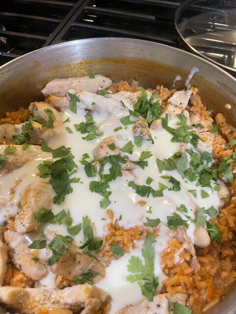 Easy Arroz Con Pollo: A Cheesy Chicken and Rice Recipe