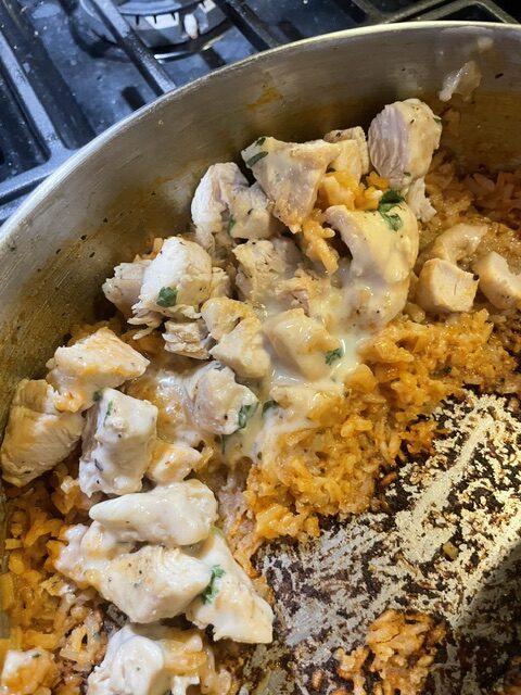 Arroz con pollo done